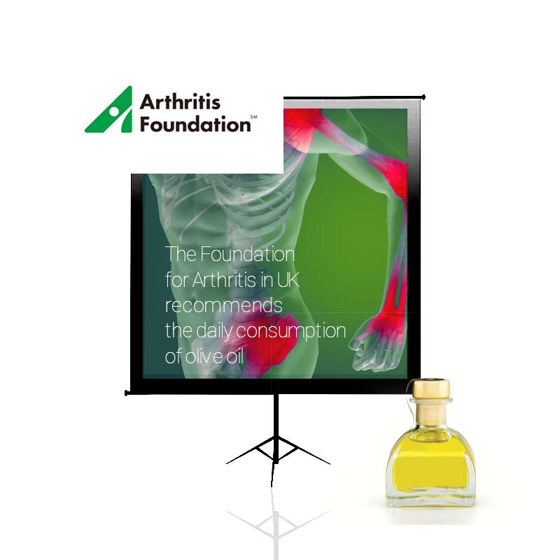 The Foundation for Arthritis in UK recommends the daily consumption of olive oil