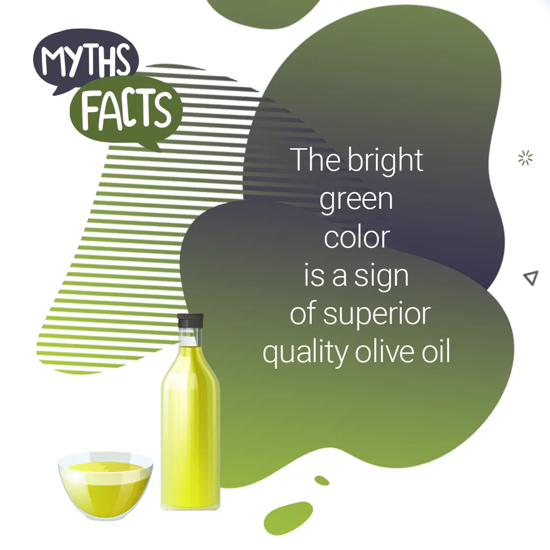 myths and facts olive oil color