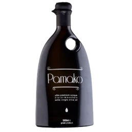 Pamako Organic Blend organic olive oil bottle front view