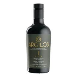 Agriston Argilos I Early Harvest extra virgin olive oil bottle front view