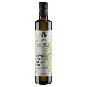 Ol-Eve Early Harvest Organic extra virgin olive oil bottle front view