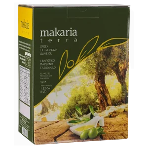 Makaria Terra εξαιρετικό παρθένο ελαιόλαδο ασκός 5L μπροστινή όψη