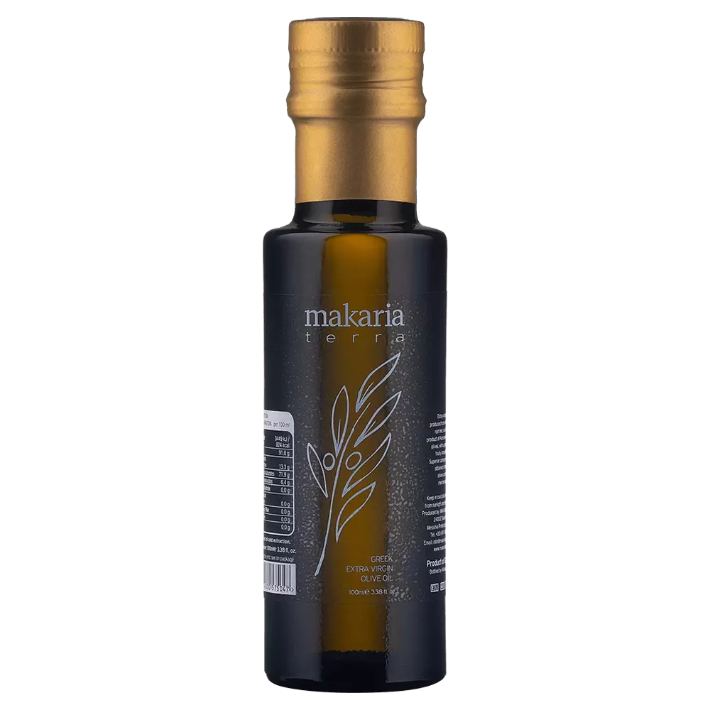 100ml bottle Makaria Terra extra virgin olive oil