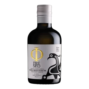 Fresko Koroneiki organic olive oil bottle front view