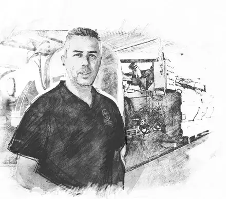 Olive Oil Black and white image of Myrta and Michalis Tzortzis