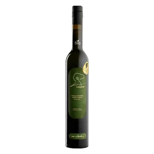 Calypso single varietal organic extra virgin olive oil bottle front view