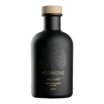 Hermione Single Estate εξαιρετικό παρθένο ελαιόλαδο μπουκάλι μπροστινή όψη