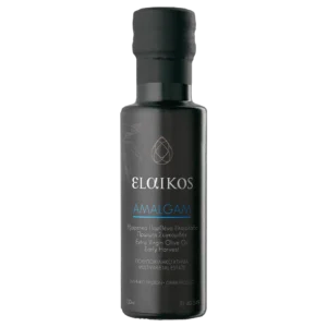 100ml μπουκάλι Elaikos Amalgam πολυποικιλιακό εξαιρετικό παρθένο ελαιόλαδο