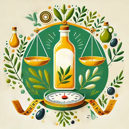 εικόνα που απεικονίζει πως τα οφέλη του Εξαιρετικού Παρθένου Ελαιολάδου για την υγεία Βοηθά στη διαχείριση του βάρους