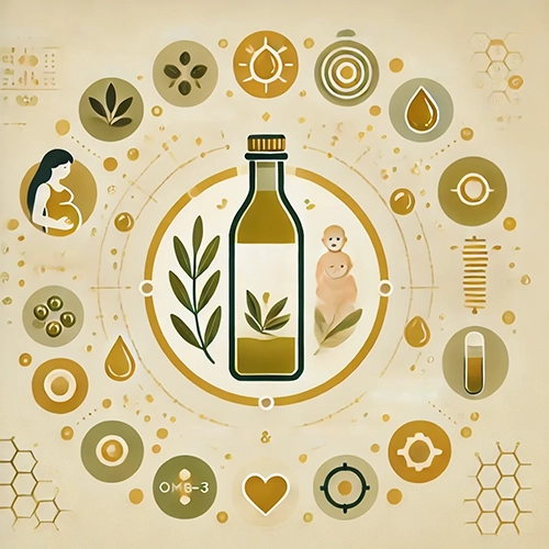 εικόνα που απεικονίζει πως τα οφέλη του Εξαιρετικού Παρθένου Ελαιολάδου για την υγεία Μπορεί να βοηθήσει κατά τη διάρκεια της εγκυμοσύνης και της παιδικής ηλικίας