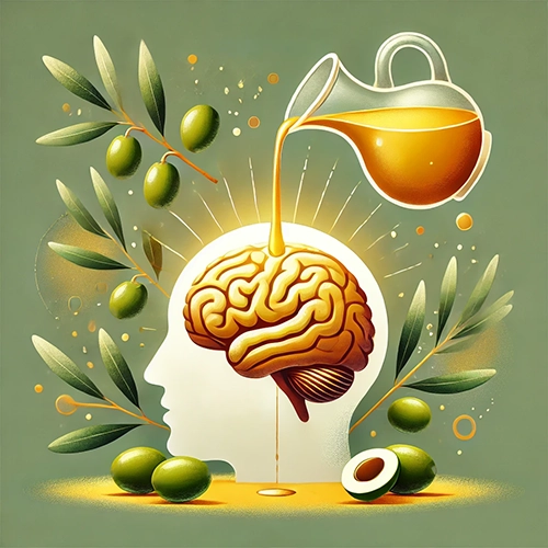εικόνα που απεικονίζει πως τα οφέλη του Εξαιρετικού Παρθένου Ελαιολάδου για την υγεία Προωθεί την υγεία του εγκεφάλου