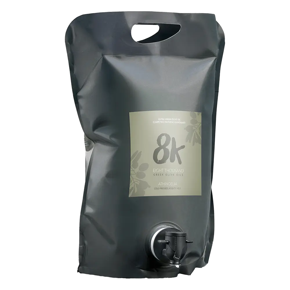 8K Athinolia extra virgin olive oil 3L front view