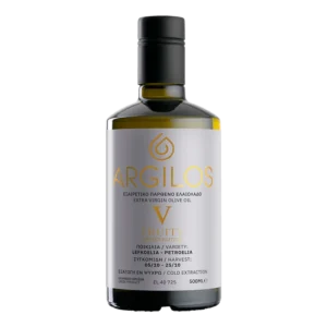Agriston Argilos V Fruity extra virgin olive oil bottle front view