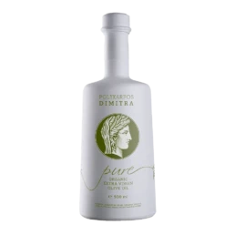 Polycarpos Dimitra Pure Organic extra virgin olive oil bottle front view